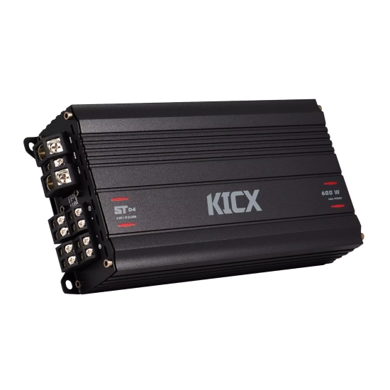 KICX ST D4 – Kompaktowy 4-kanałowy wzmacniacz klasy D do systemów Car Audio
